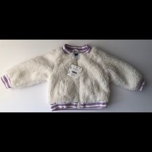 Janie and Jack White Faux Fur (6-9mnths)